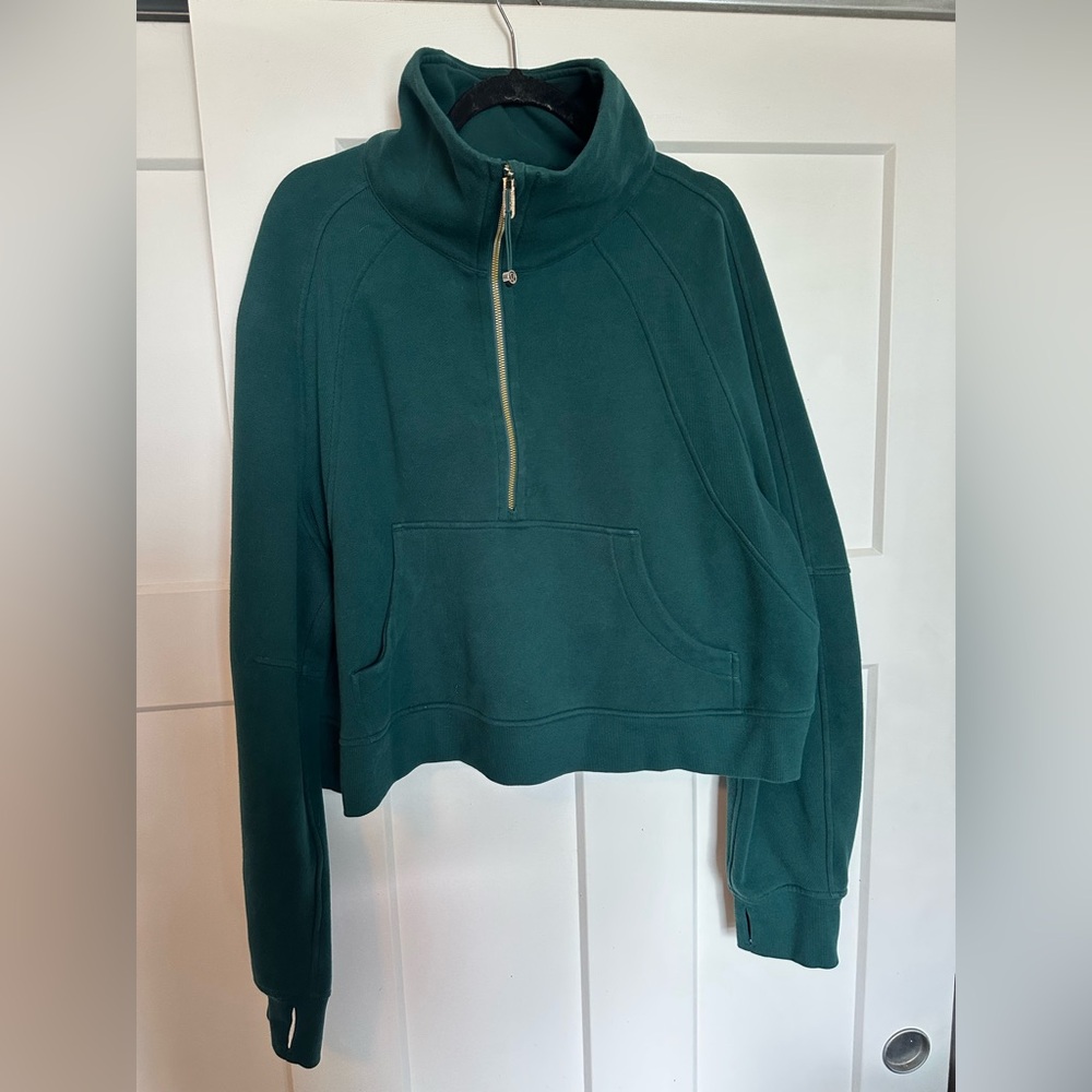 Lulu Lemon Teal Half-Zip Pullover